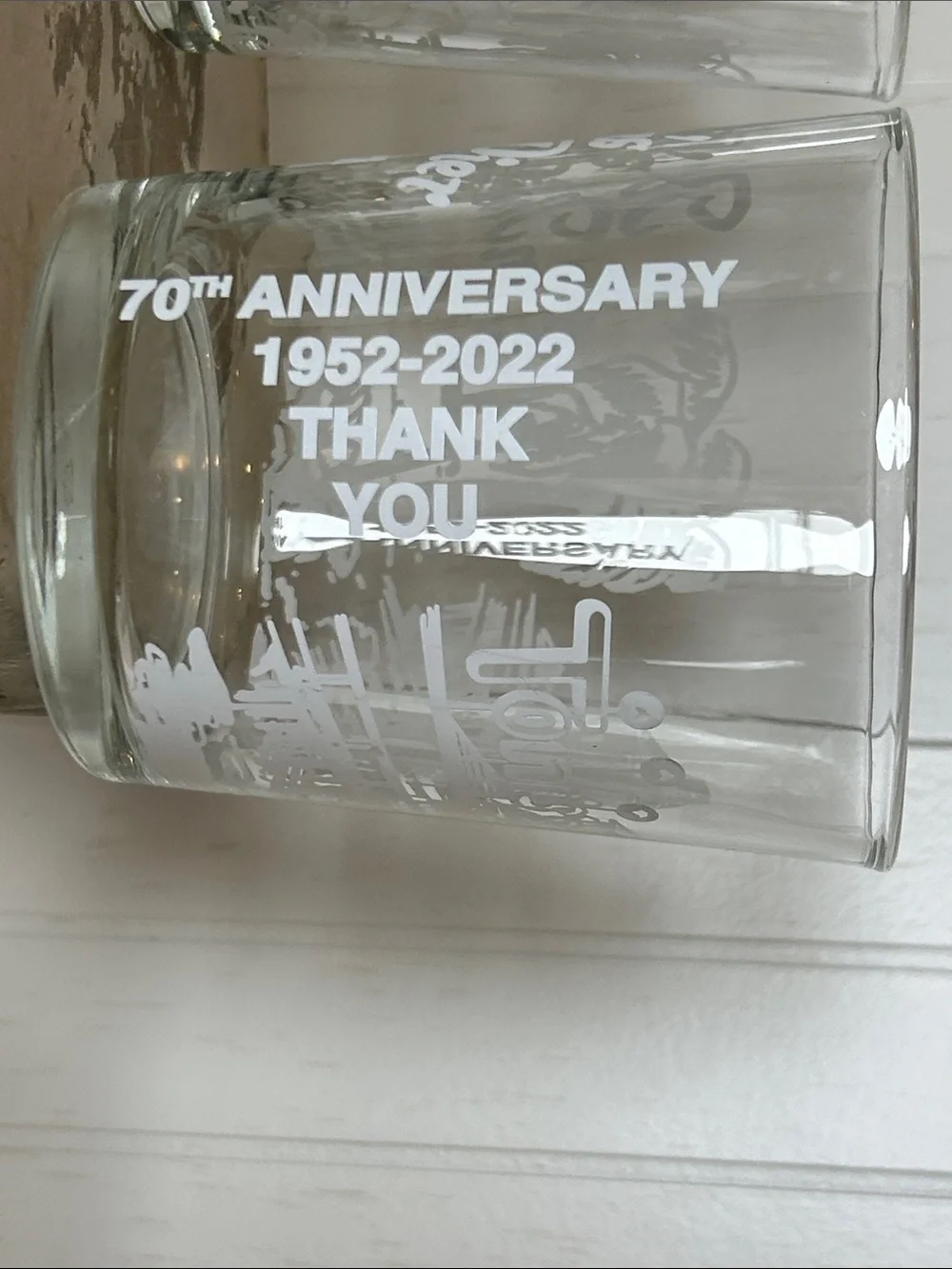 Tony’s On The Pier 70th Anniversary Glasses Set of 4